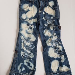Girls Toddler Custom Distressed Jeans 3t